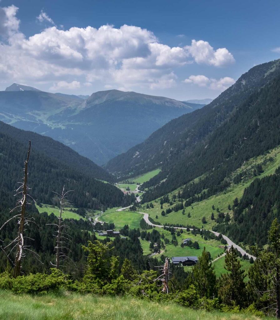 Panorama della Valle del Madriu-Perafita-Claror tra le montagne di Andorra