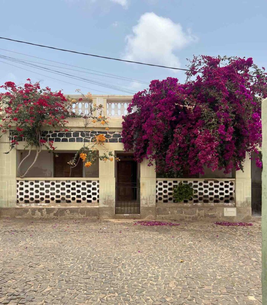 Casa tradizionale nel villaggio di João Galego a Boa Vista Capo Verde