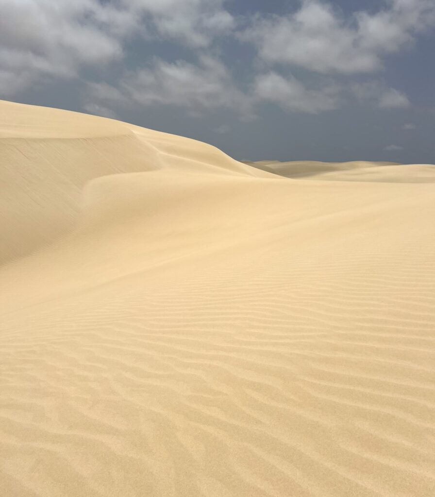 Dune di sabbia del Deserto de Viana a Boa Vista Capo Verde