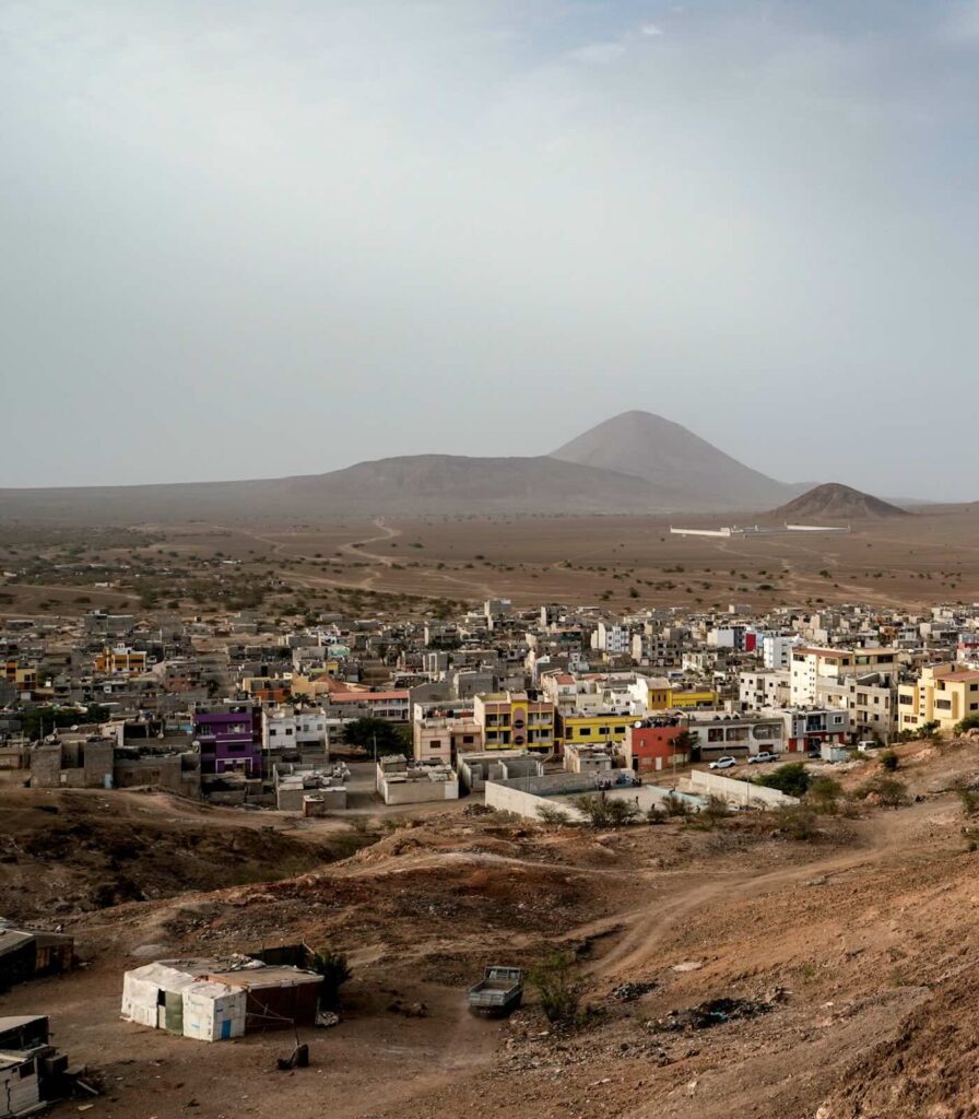 Panorama di Espargos, principale città dell'isola di Sal Capo Verde