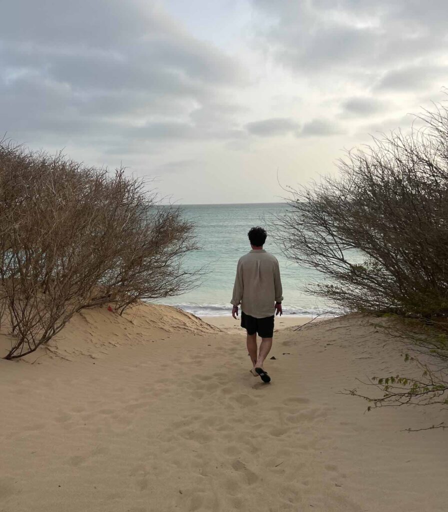 Sentiero verso la Praia de Estoril a Sal Rei, Boa Vista Capo Verde