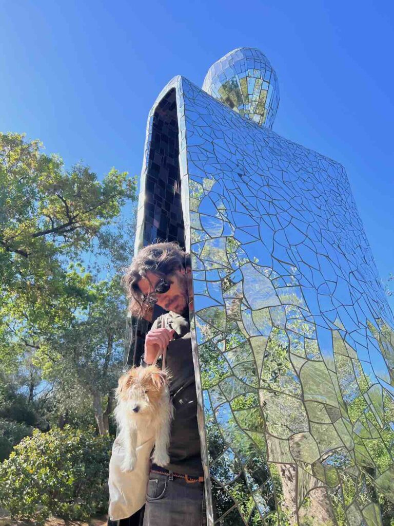 Dentro al Profeta nel Giardino dei Tarocchi di Capalbio