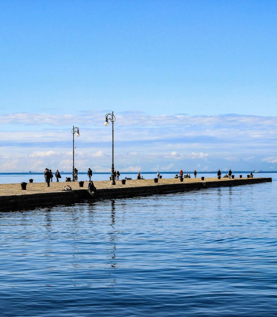 Molo Audace sul Golfo di Trieste